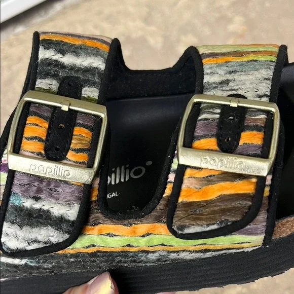 New Papillio Birkenstock Black Footbed Sandals - Picture 7 of 10